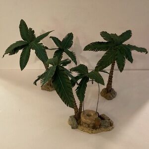 Department 56 Town Well and PalmTrees village figures retired 2005.